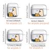 Милый Утенок Прозрачные Чехлы для Наушников Чехол Для Airpods 1 Pro2 4 Pro 2 Pro3 3