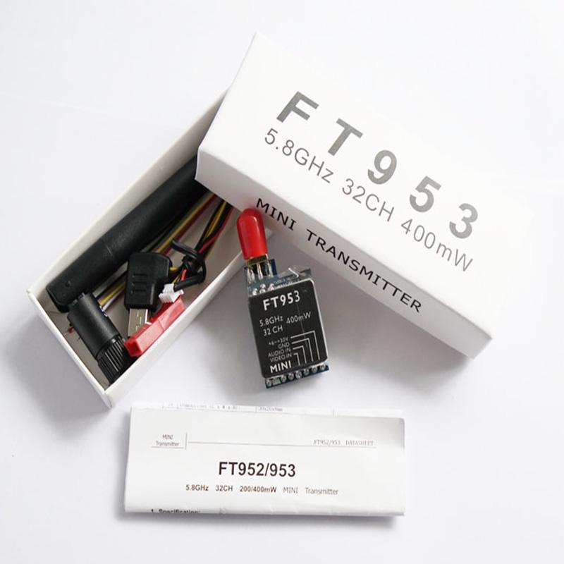 1pcs FT953 5.8G 400mw 32CH Mini FPV AV Transmitter For RC Camera Drone Accessories