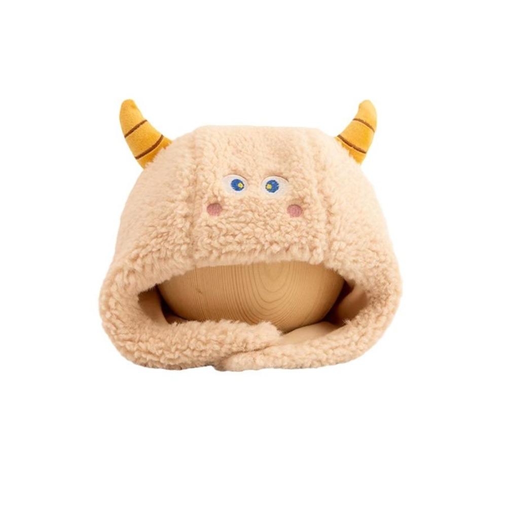 Earflaps Baby Winter Hat Cow Horn Ear Protection Cap Cartoon Baby Beanie  Outdoor