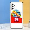 Чехол F1 Racing Фернандо Алонсо 14 для Samsung Galaxy A54 A34 A14 A12 A13 A22 A23 A32 A33 A52 A53 A73 A51 A71 Coque