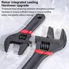 1 Pcs 6/8" Short Handle Adjustable Wrench Oversized Open Bathroom Wrench Mini Small Board Large-Diameter Adjustable Short Handle
