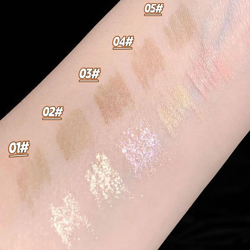 1Pc Double Heads Lying Silkworm Pen Matte Pearlescent Fine Flash Brightening Shadow Pens Outline Pen Under Eyelid To Pen Make Up