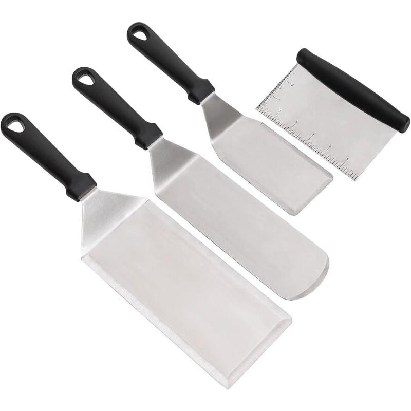 SMVP Stainless Steel Large Square BBQ Spatula Set