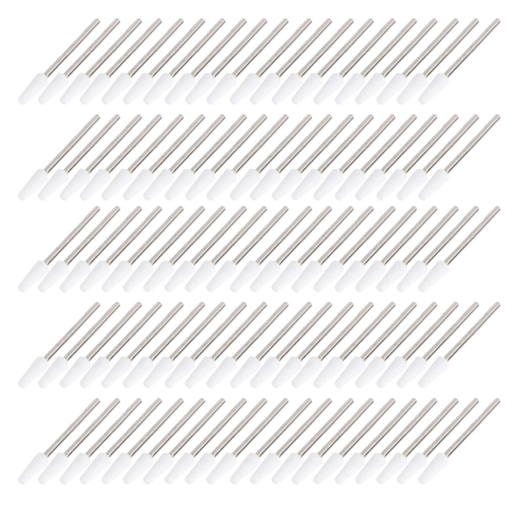 100 шт. конических сверл для ногтей из кварцевой вольфрамовой стали, профессиональных сверл для очистки кутикулы