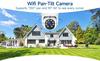 Security Camera Outdoor Wireless Surveillance Camera 360 Degree Wide Angle Shooting 3 Million Pixels IP66 Waterproof and Dustproof SD Recording