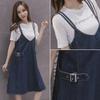 Versatile Denim Loose Casual Suspender Skirt for Women