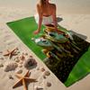 Frogs Singing Under Moonlight Beach Towel, Super Soft Microfiber, Gift for Her/Him, Birthday, for Pool, Beach, Travel, Home Decor Fan gifts
