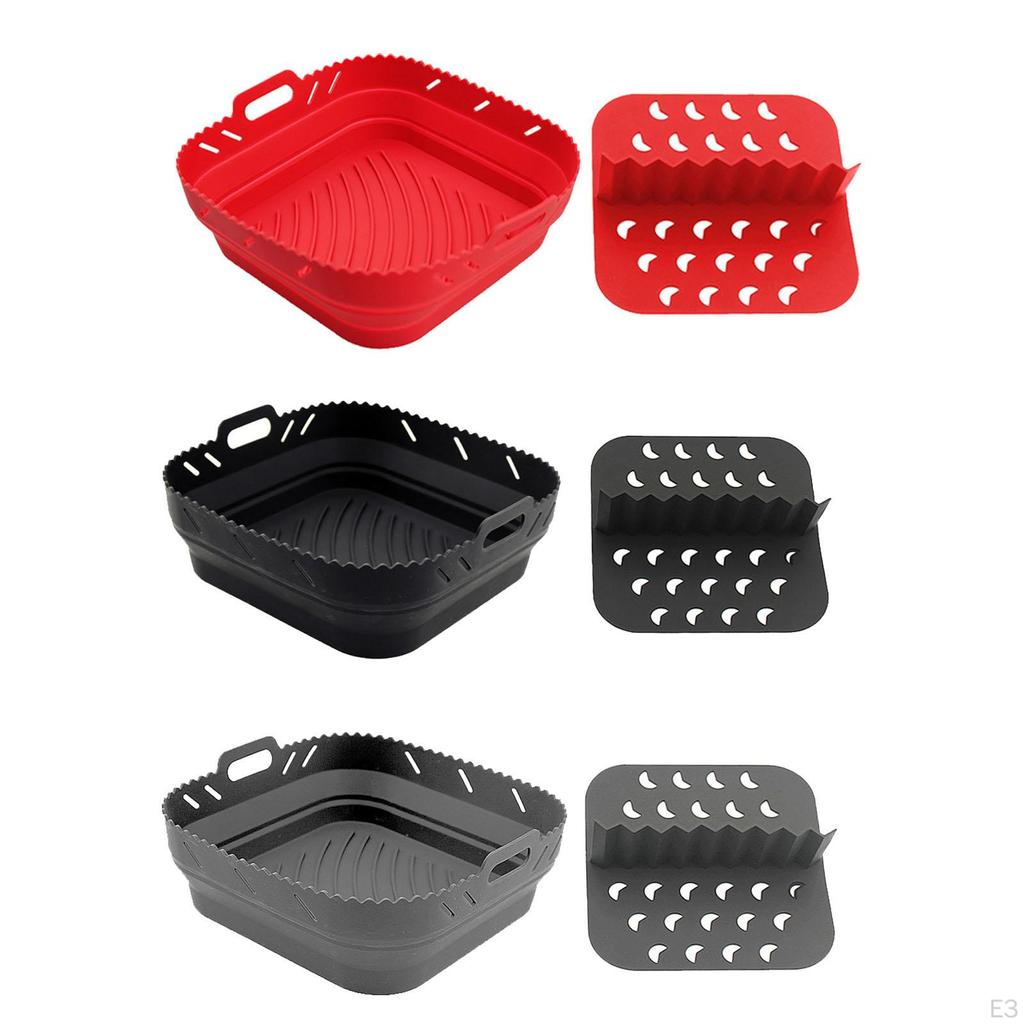 Вставка для корзины для аэрофритюрницы для любителей кулинарии, маслостойкие аксессуары, прочный квадрат