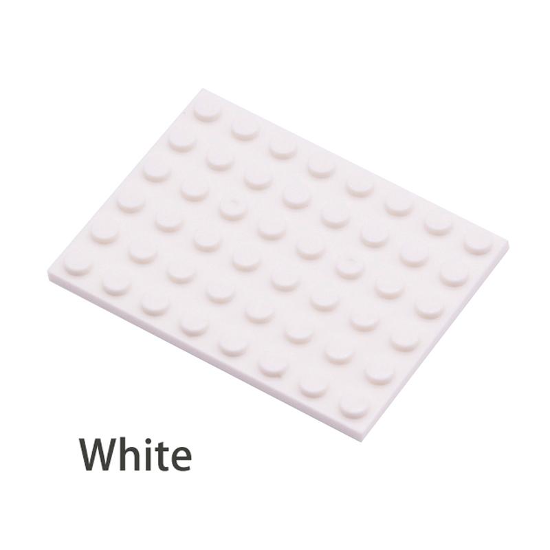 10 шт. DIY строительные блоки тонкие фигурки кирпичи 6x8 точек 12 цветов образовательный творческий размер совместимы с 3036 игрушками для детей