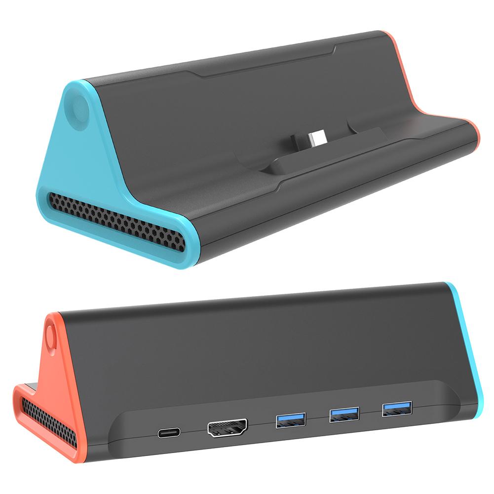 For Nintendo Switch 2 TV Dock Station with 4K HDMI-compatible /Type C Port /USB Port /100W Charging Docking Station for Switch 2