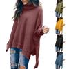 Women's Fashion Casual V-neck Woolen Knit Top