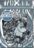 Corporation Big Flake Sticker Moomin Monochrome MON40 S&C