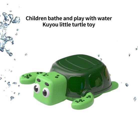 Детская игрушка для ванной без батареек Прекрасный мультяшный черепаха Водная игрушка Интересные успокаивающие интерактивные игрушки Ванная комната Ванна Душ Заводная игрушка Детский подарок