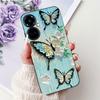 For Tecno Camon 19Pro 5G CI7n Back Cover For Tecno Camon 19 Pro 5G Case Silicone Cute Cat Luxury Flowers Shockproof Bumper Funda
