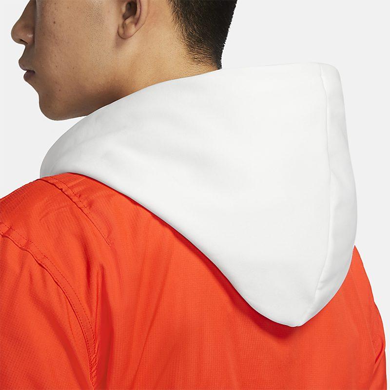 Nike Куртки Мужские Оранжево-Красные С Капюшоном Утепленные Другие DA6858-891