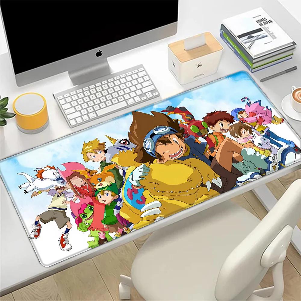 Digimon Playmats Greymons Mousepad HD Printing Computer Gamers Locking Edge Nonslip Mouse Pad XXLxcm Keyboard PC Desk Pad