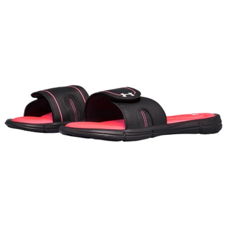 (WMNS) Under Armour UA Ignite VIII Slides 'Black Pink' Women's 1287319-004