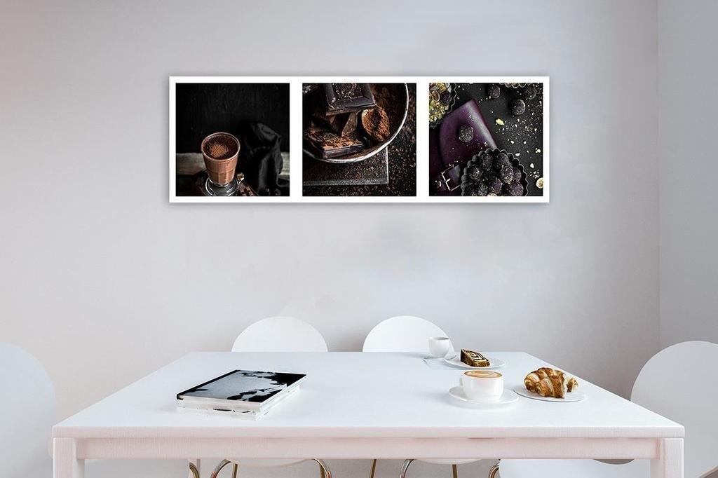 Canvas print, Faces of chocolate