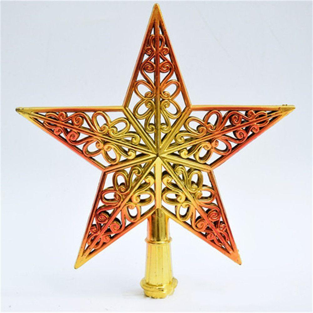 Рождественские украшения Пятиконечная звезда Верхушка для рождественской елки Звезда Верхушка для рождественской елки