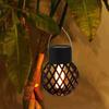 Solar Mini Hanging Flame Light Easy To Install Waterproof Automatic ON/OFF Energy-Efficient LED Solar Lantern Garden Decoration