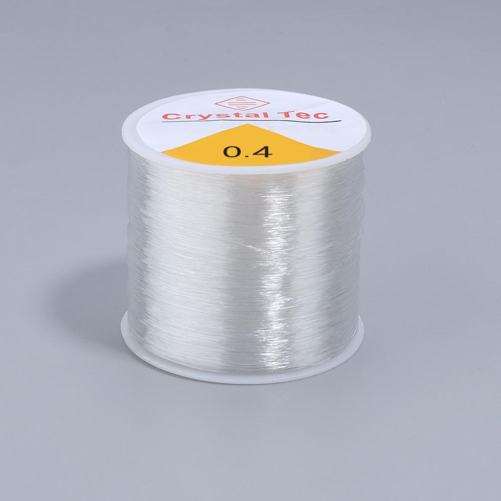 0.4-1mm Transparent Elastic Crystal Line Beading String Stretch Cord For Jewelry Making Thread DIY Bracelet Necklace Accessories