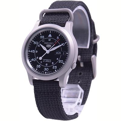Унисекс SNK809K2 (SeikoEX SEIKO Five Military черный циферблат) часы