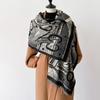 Women's Double-sided Imitation Cashmere Thermal Scarf Retro Ethnic Style Niche Versatile Scarf