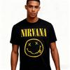 Новая мужская хлопковая футболка 100% рок-группы Nirvana в стиле хип-хоп, мужская и женская, оверсайз, Y2K, повседневная, свободная, для улицы, для активного отдыха