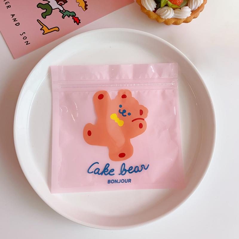 Органайзер для хранения продуктов, не занимает места, легко носить с собой, 13,5*13,5 см, пластиковый, милый мультяшный пакет для закусок, креативный и милый, 4,2 г