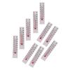 10 Pcs 5Cmx1.1Cm Miniature Paper Cardboard Thermometer Indoor -20-50 Celsius