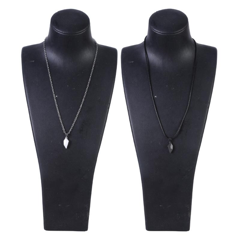 2pcs Fashion Minimalist Lovers Matching Pendant Necklace Love Heart Pendant Necklace Gifts for Boyfriend Girlfriend