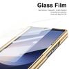 Business Electroplated PU Leather Phone Case for Samsung Z Fold 3 4 5 6 7 With Stylus Built in HD Screen Protector Hard Cover