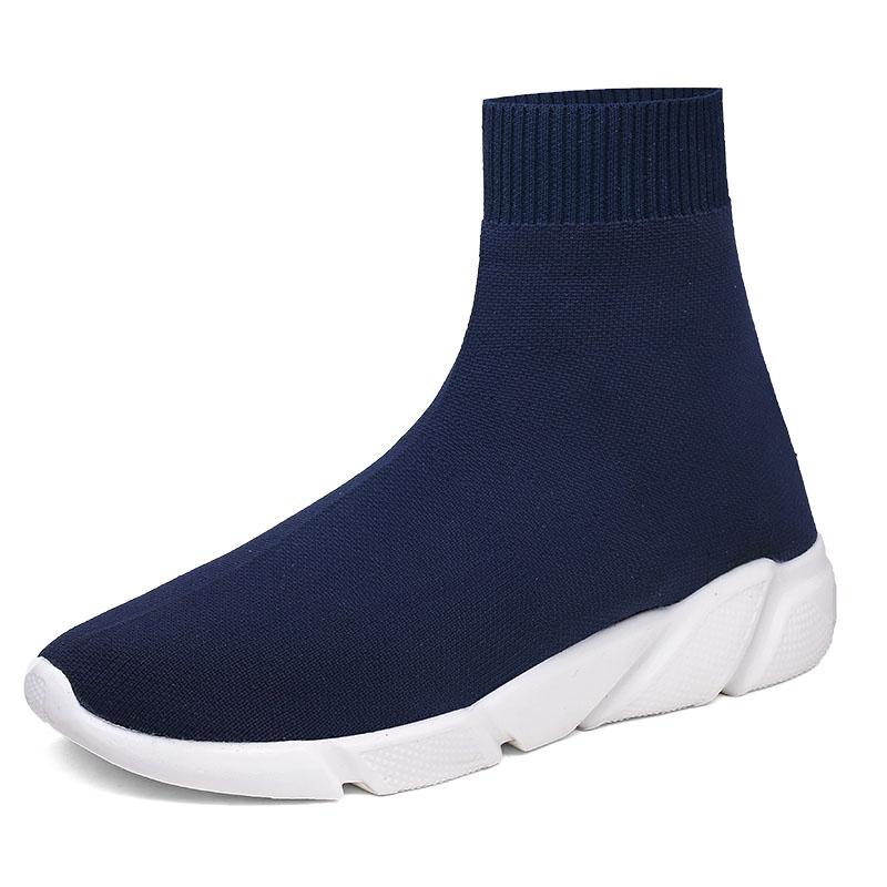 Knit Socks Sneakers Men's High Top Breathable Running Shoes Light Women Casual Chunky Sneaker Basketball Unsex Flat Sport Shoes