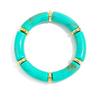 Splicing Bamboo Acrylic Bracelets Leopard Print Geometric Bracelets Curved Tube Bangle  Lady Gifts