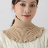 Women Warm Windproof Winter Knitted Fake Collar Turtleneck Knitted False Fake Collar