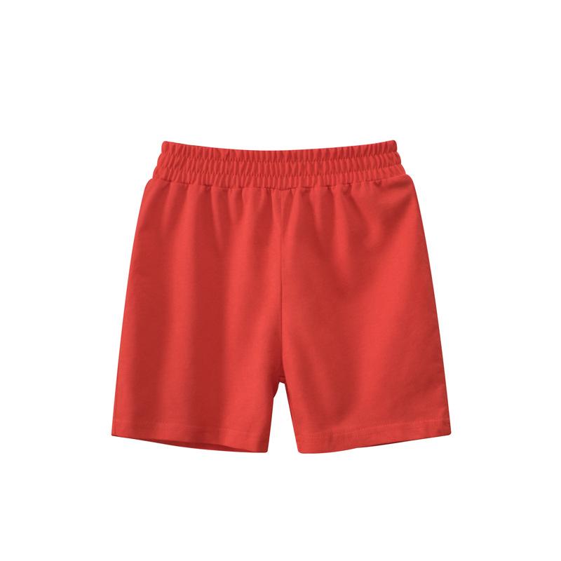 Children's Pull On Solid Color Shorts For Boys