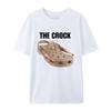 Модный Классический The Crock Эмодзи Белая Повседневная Футболка Мужская и Женская Топ Люксового Бренда