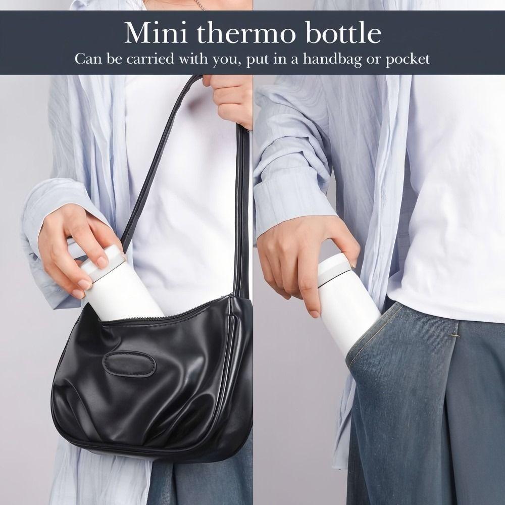 Мини Карманный Термос Кружка для Воды из Нержавеющей Стали Практичная Термокружка Для Кофе и Воды