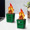 Статуя костра в мусорном контейнере, забавный средний палец, украшение для костра, забавный костер, декор для стола, домашний офис, розыгрыш, подарки