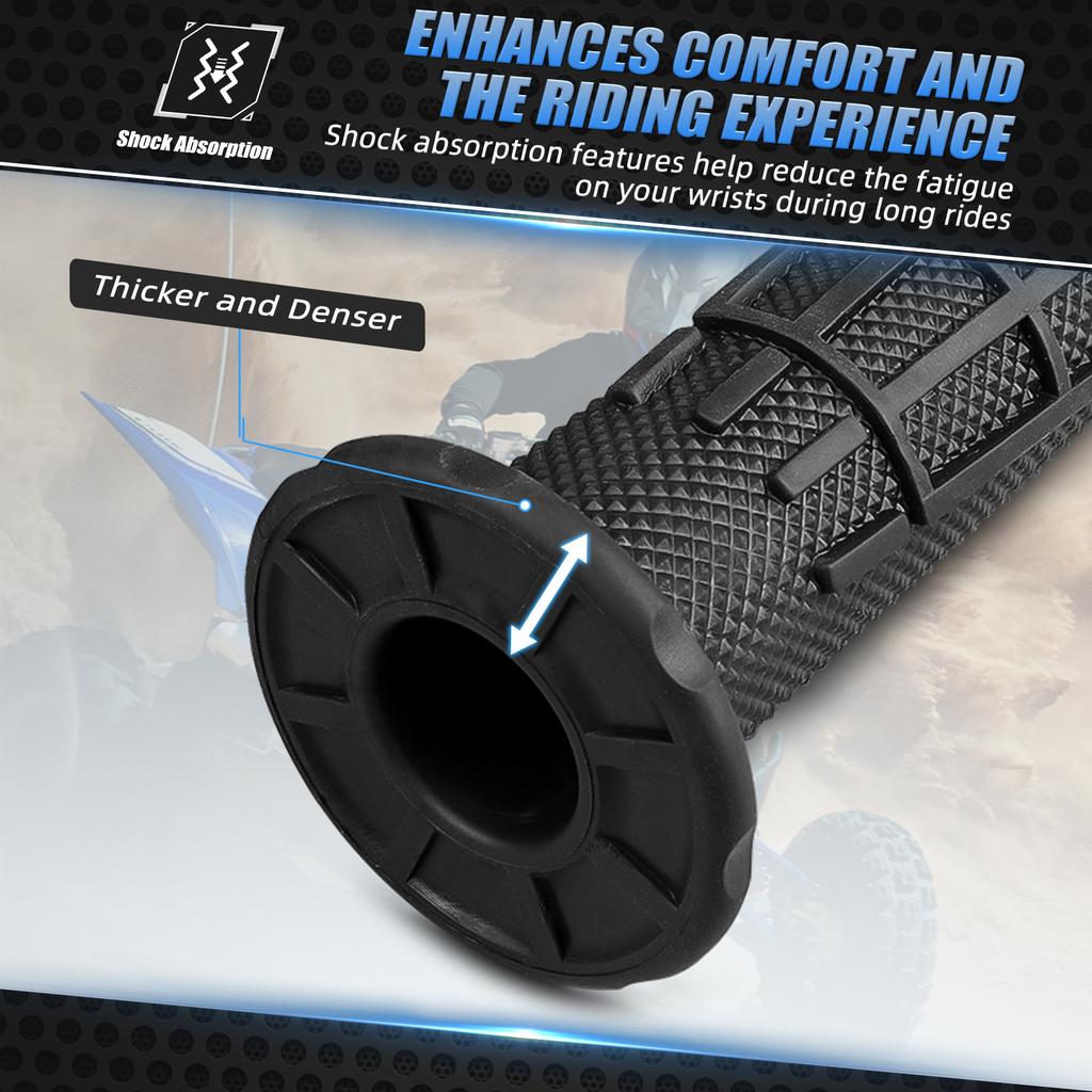 NICECNC 7/8" Hand Grips Universal Throttle Handlebar Grips For Honda TRX 450R Yamaha YFZ450 YFZ450R Banshee350 Raptor 700 700R