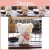 Charming Plush Bear Keychain Stuffed Animal Cute Rabbit Backpack Adornment