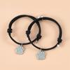 2pcs Luminous Dog Paw Bracelet Love Heart Magnetic Braid Adjustable Bracelet For Your Friends Families