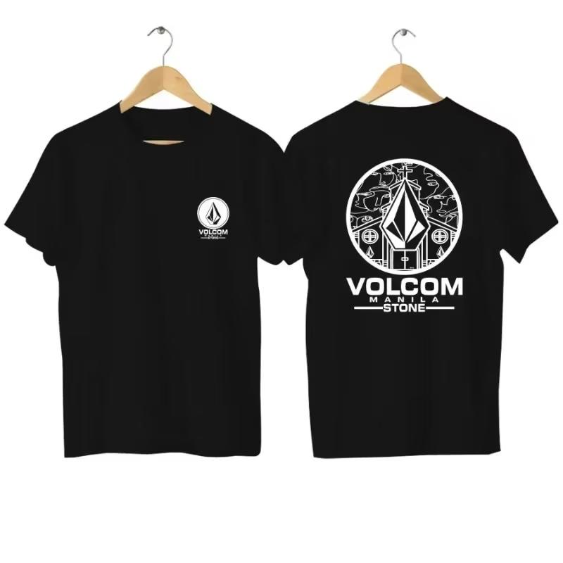 Volcom Stone Womens Hot Fashion Brand Short Sleeved Tshirt Printed Top Paired with Casual oversized t shirt tops
