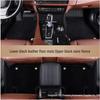 Genuine Leather Car Floor Mats - Universal Fit for Various Models, Available for Dropshipping.
