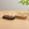 Walnut Wood Wooden Card Holder Tabletop Shelf Cards Display Stand  Home Office Supply