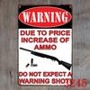 Custom Gun Humor Tin Sign for Restaurant, Bar, or KTV Decor