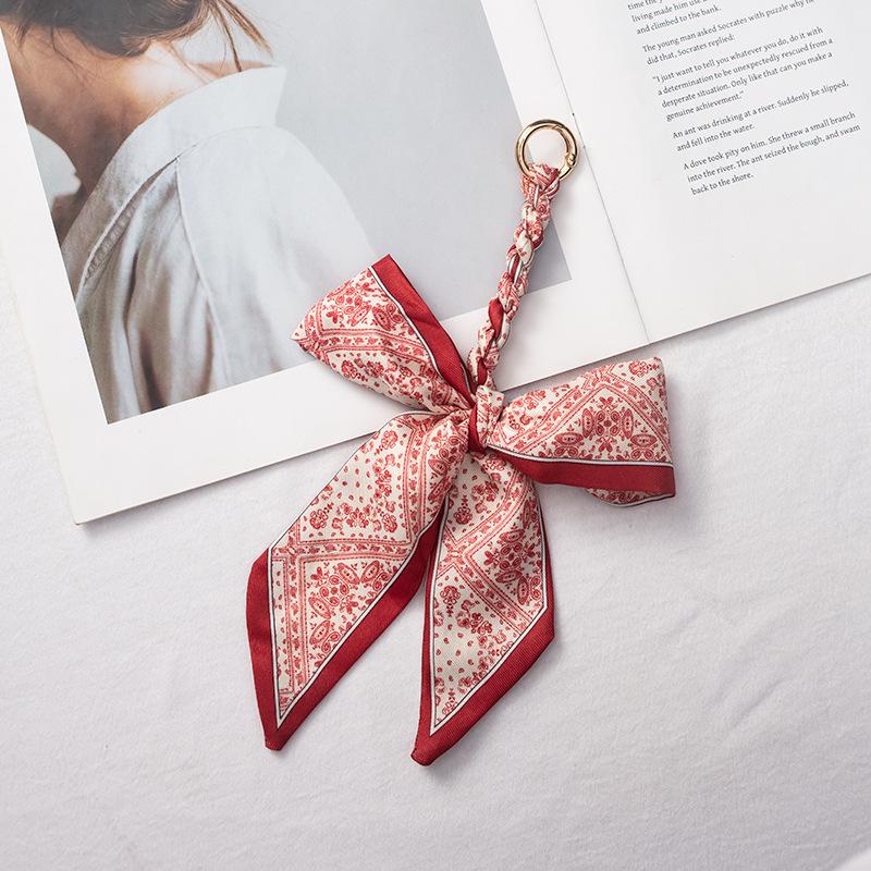Detachable Bowknot Scarf Ribbon Bag Strap Charm