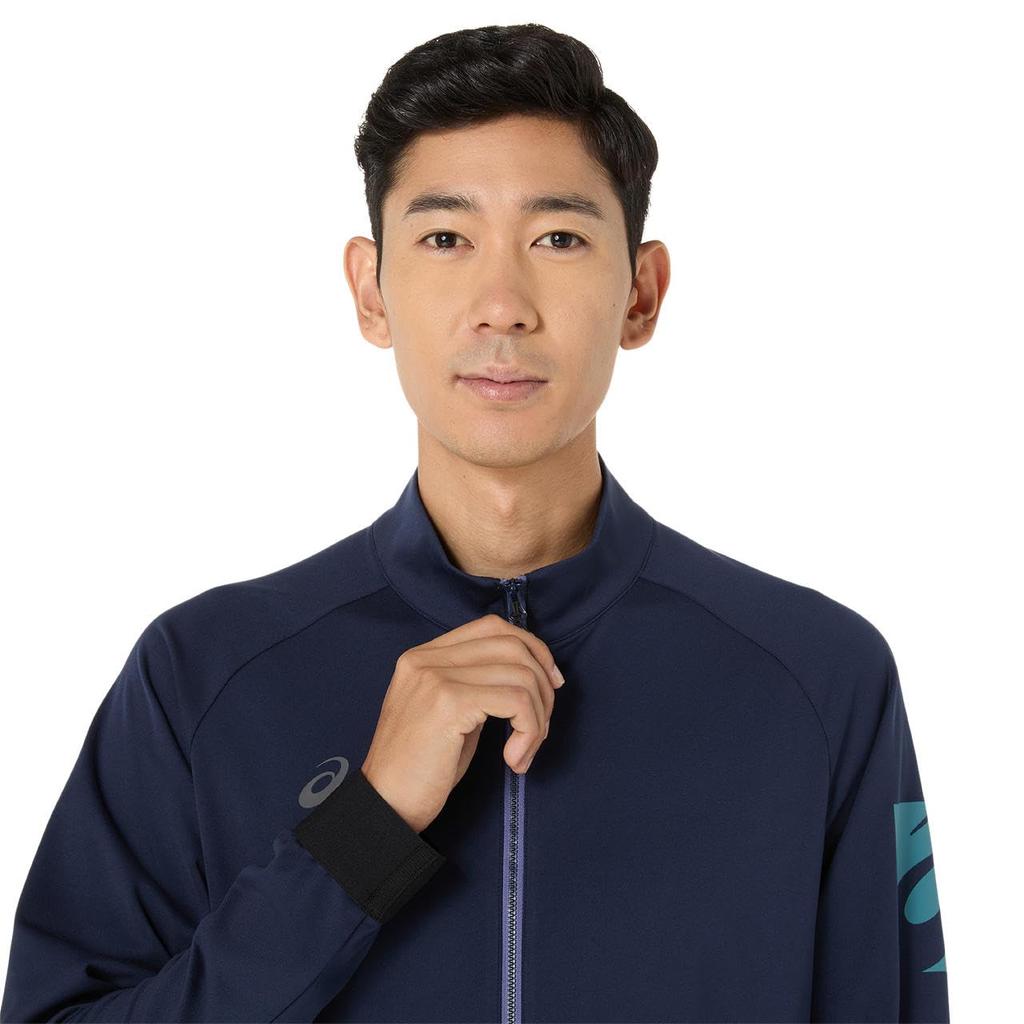 Тренировочная одежда Dry Stretch трикотажная куртка 2031E986 унисекс для взрослых 400 M [ASICS] (полночь)