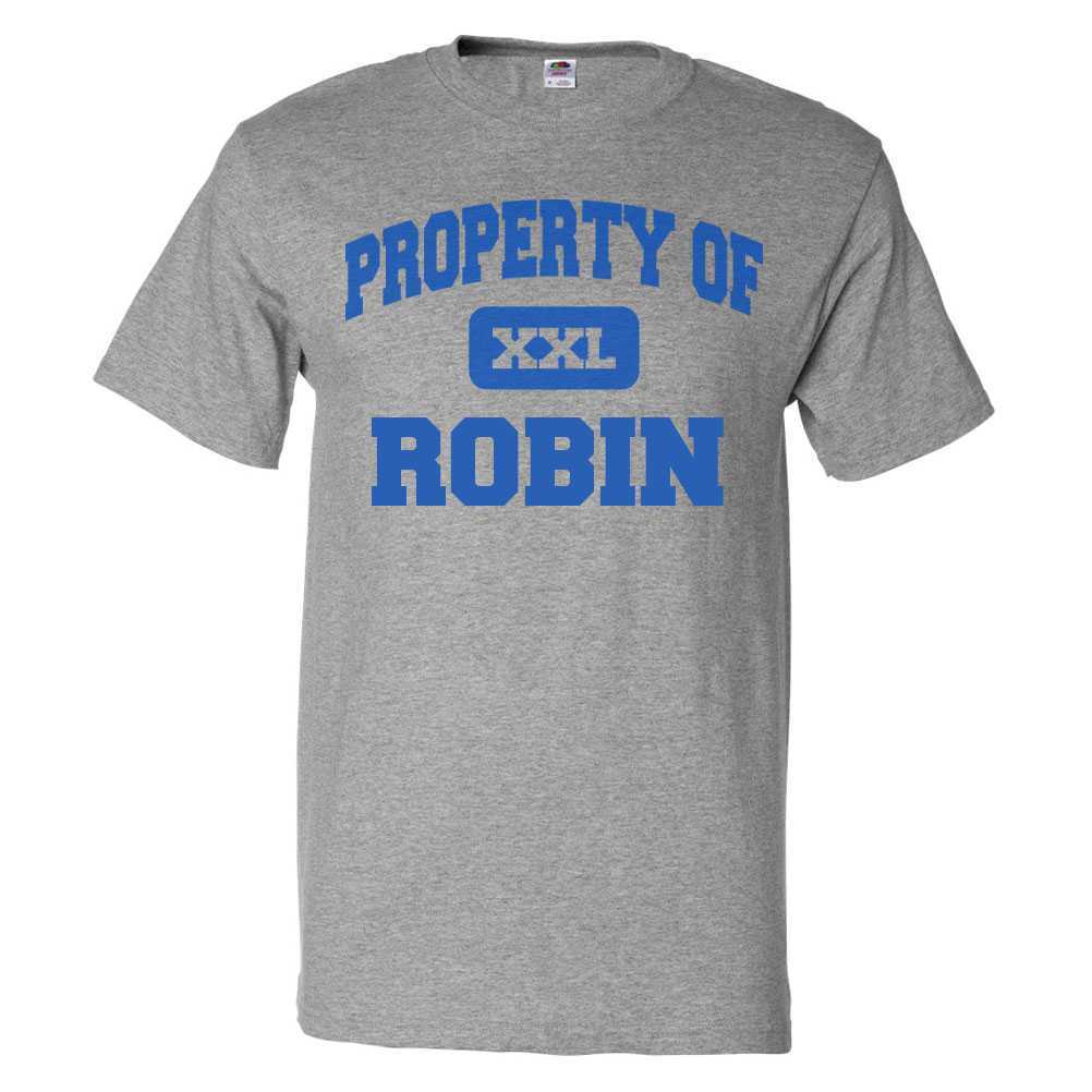 Camiseta Property of Robin Camiseta DivertidaSe abre en una nueva ventana o pestaña