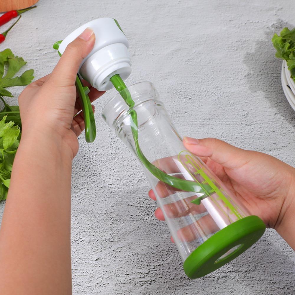 Transparent Salad Dressing Bottle Leak Proof Vinaigrette Container Creative Cruet  BBQ